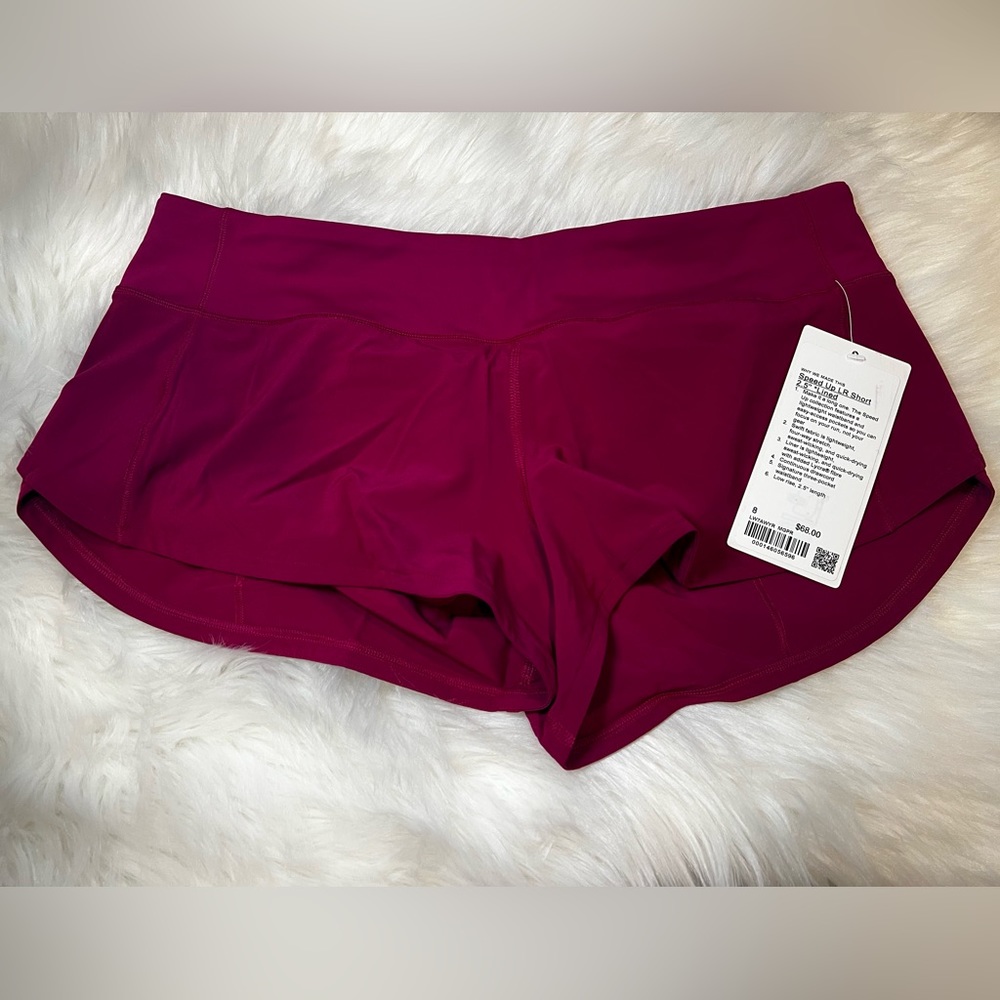 Lululemon Speed Up Low Rise Lined Short 2.5